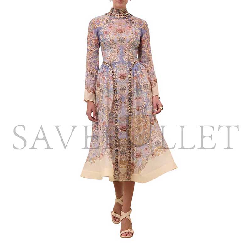 ZIMMERMANN REBELLION BEADED MIDI DRESS 6591DC261